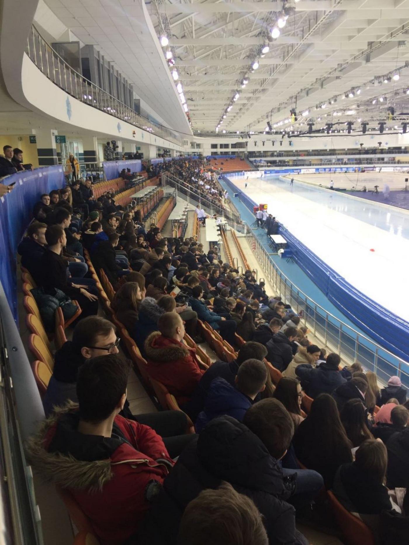 Студенты ЭФ на Чемпионате мира по конькобежному спорту